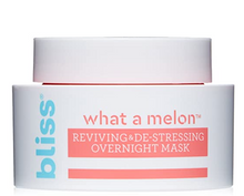 Load image into Gallery viewer, Melon Overnight Facial Mask | Reviving & De-stressing Overnight Mask | Hydrates, Nourishes, and Softens |All Skin Types | Vegan | Cruelty Free | Paraben Free | 1.7 fl.oz