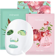 Load image into Gallery viewer, Facial Sheet Masks - Hydrating Face Mask Allantoin Sodium Hyaluronate Aloe Vera and Punica Granatum Fruit Extract Moisturizing Plant Facial Mask, Combo 6 Pack