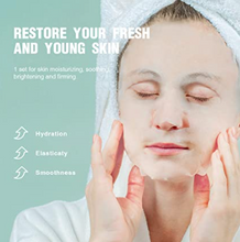 Load image into Gallery viewer, Facial Sheet Masks - Hydrating Face Mask Allantoin Sodium Hyaluronate Aloe Vera and Punica Granatum Fruit Extract Moisturizing Plant Facial Mask, Combo 6 Pack