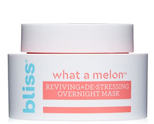 Load image into Gallery viewer, Melon Overnight Facial Mask | Reviving &amp; De-stressing Overnight Mask | Hydrates, Nourishes, and Softens |All Skin Types | Vegan | Cruelty Free | Paraben Free | 1.7 fl.oz
