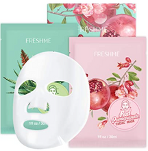 Load image into Gallery viewer, Facial Sheet Masks - Hydrating Face Mask Allantoin Sodium Hyaluronate Aloe Vera and Punica Granatum Fruit Extract Moisturizing Plant Facial Mask, Combo 6 Pack
