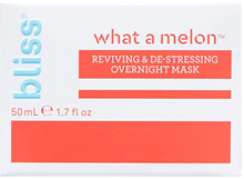 Load image into Gallery viewer, Melon Overnight Facial Mask | Reviving &amp; De-stressing Overnight Mask | Hydrates, Nourishes, and Softens |All Skin Types | Vegan | Cruelty Free | Paraben Free | 1.7 fl.oz
