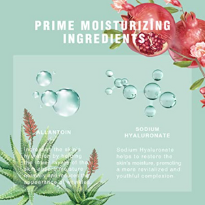 Facial Sheet Masks - Hydrating Face Mask Allantoin Sodium Hyaluronate Aloe Vera and Punica Granatum Fruit Extract Moisturizing Plant Facial Mask, Combo 6 Pack